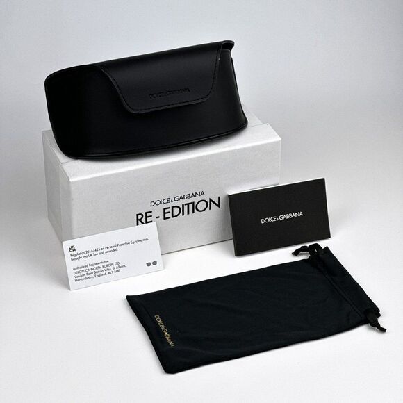 NEW D&G DG2298B 06/87 Light Grey Rimless Pillow Women Sunglasses - Picture 10 of 11